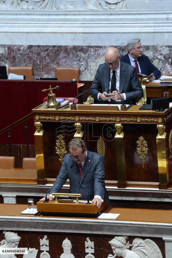 Debate At The National Assembly - Paris