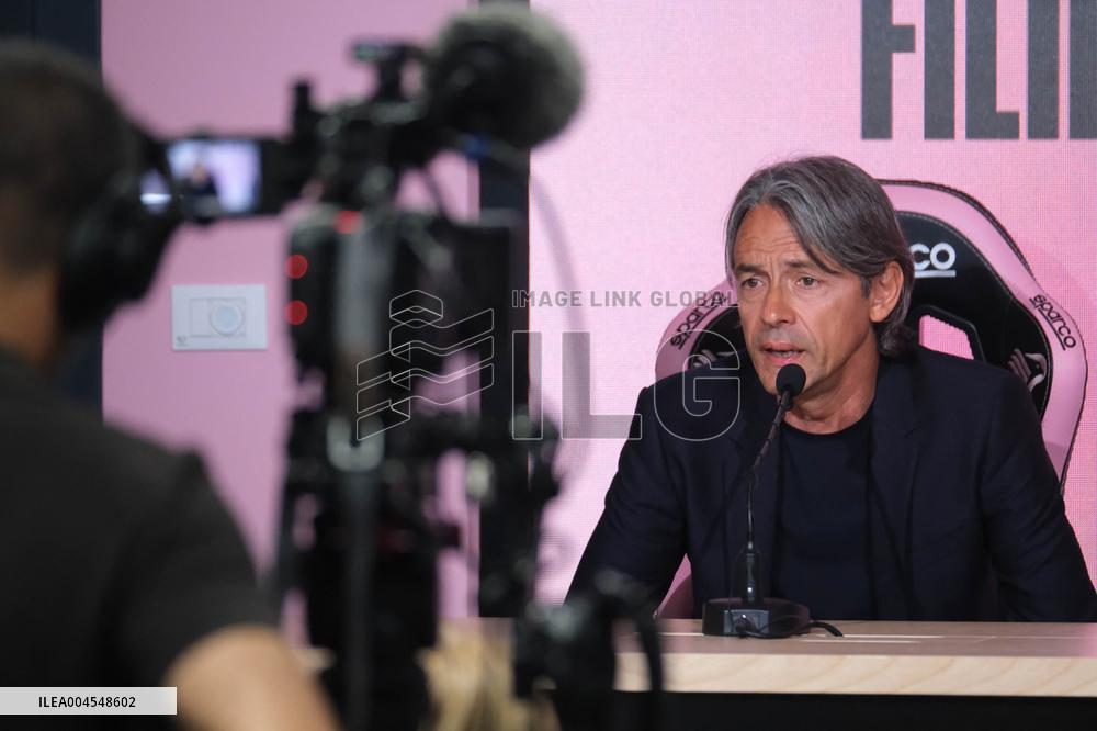 CALCIO - Serie B - Filippo Inzaghi new coach Palermo Calcio - Press Conference