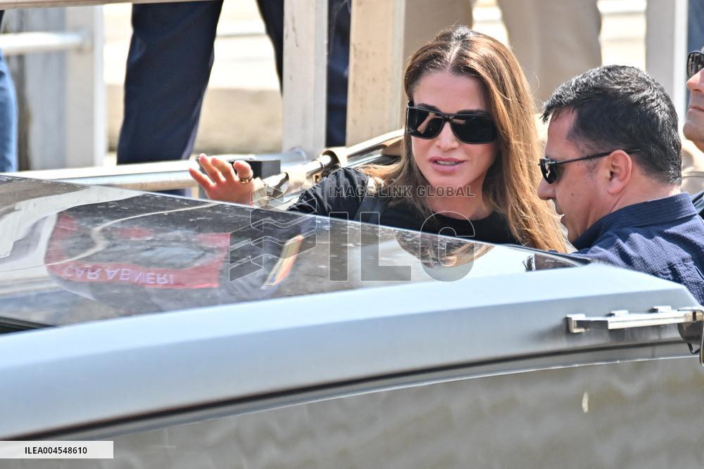 Rania of Jordan At Venice Airport
