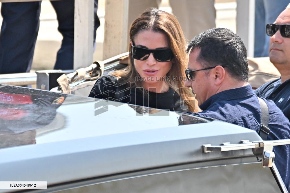 Rania of Jordan At Venice Airport