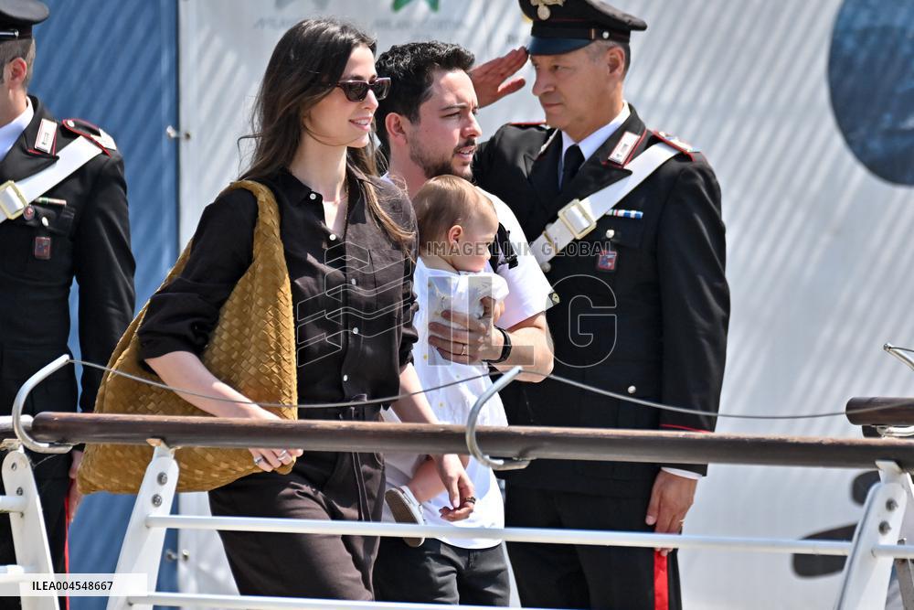 Prince Hussein At Venice Airport - Italy
