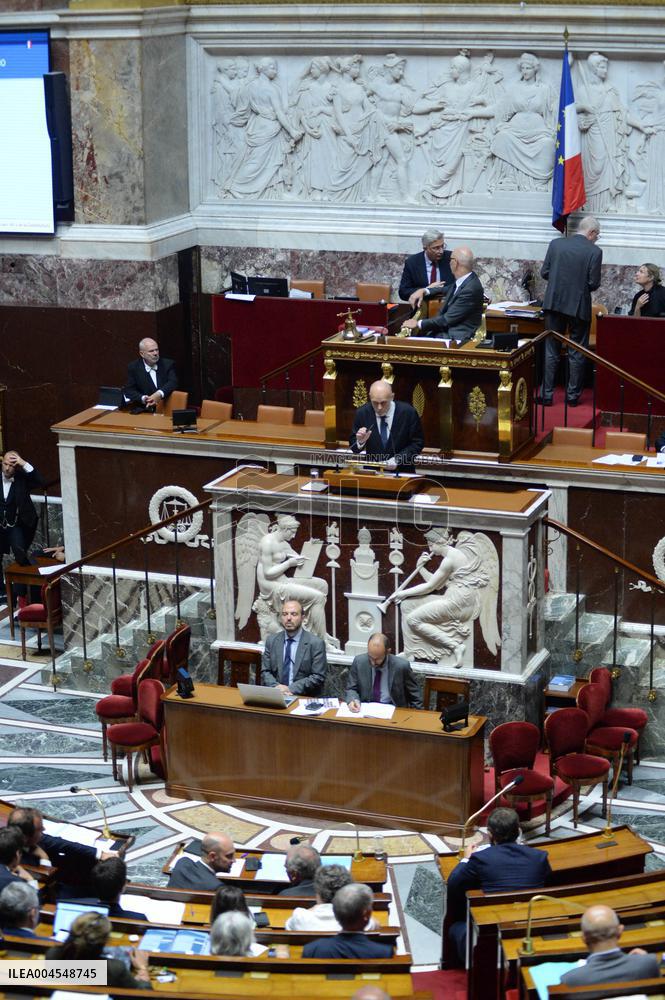 Debate At The National Assembly - Paris