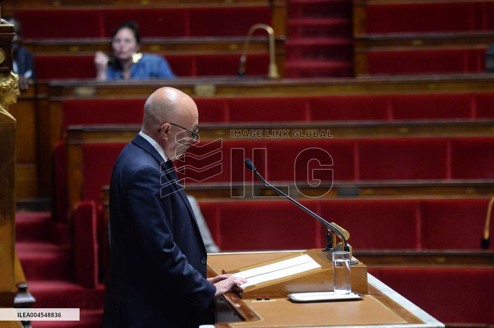 Debate At The National Assembly - Paris