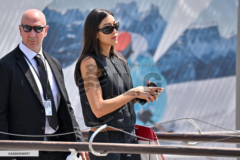 Sarah Staudinger and Ari Emanuel At Venice Airport