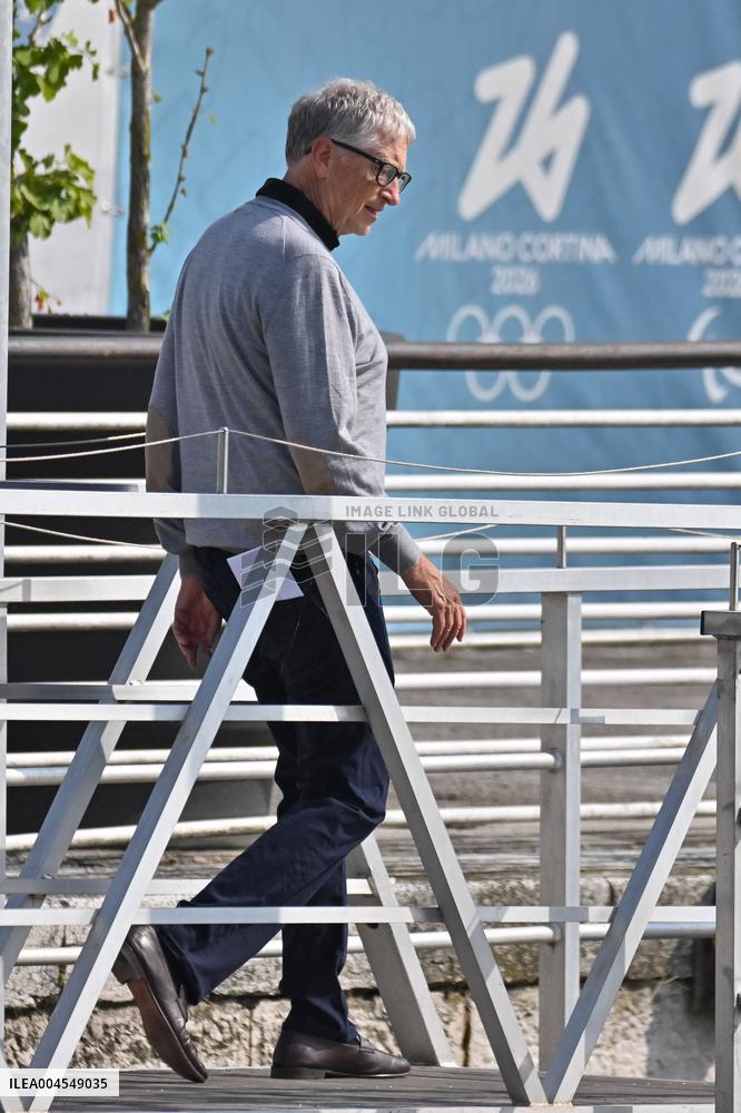 Bill Gates At Venice Airport - Italy