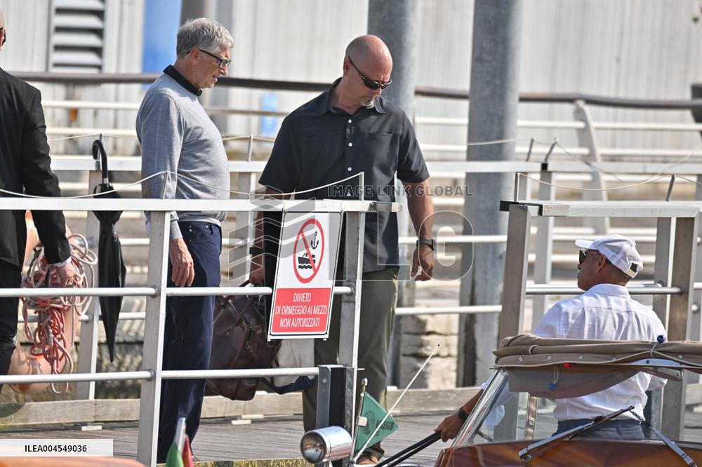 Bill Gates At Venice Airport - Italy