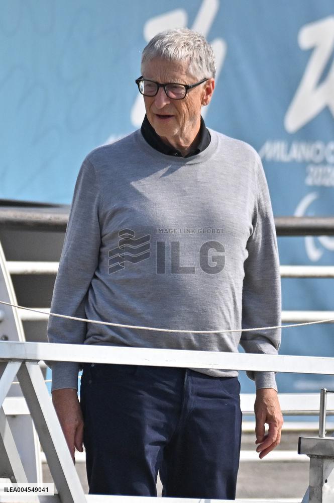 Bill Gates At Venice Airport - Italy