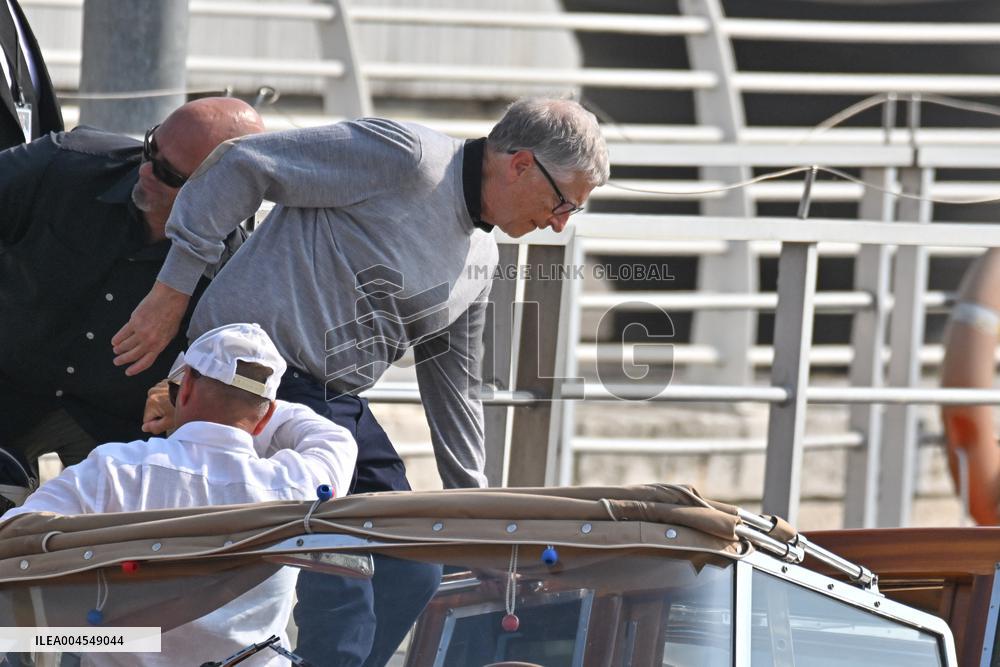 Bill Gates At Venice Airport - Italy