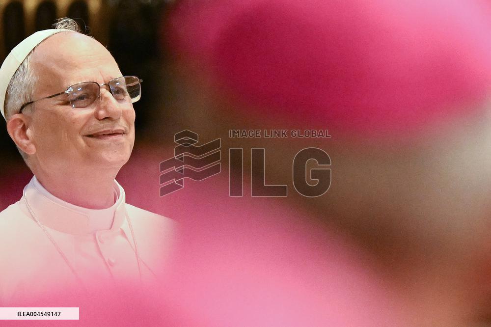 Pope Leo XIV Leads a Meditation as Part of Jubilee of Bishops - Vatican