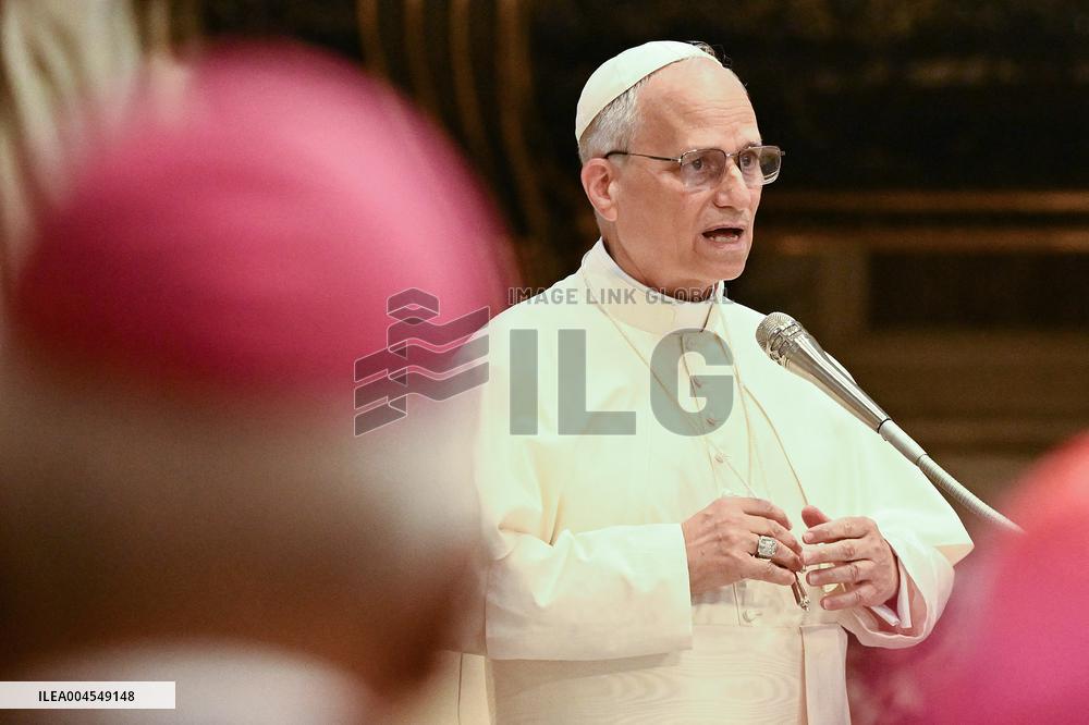 Pope Leo XIV Leads a Meditation as Part of Jubilee of Bishops - Vatican