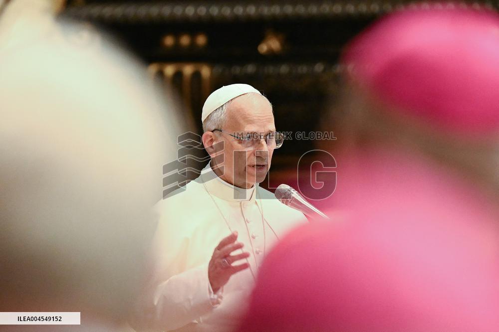 Pope Leo XIV Leads a Meditation as Part of Jubilee of Bishops - Vatican
