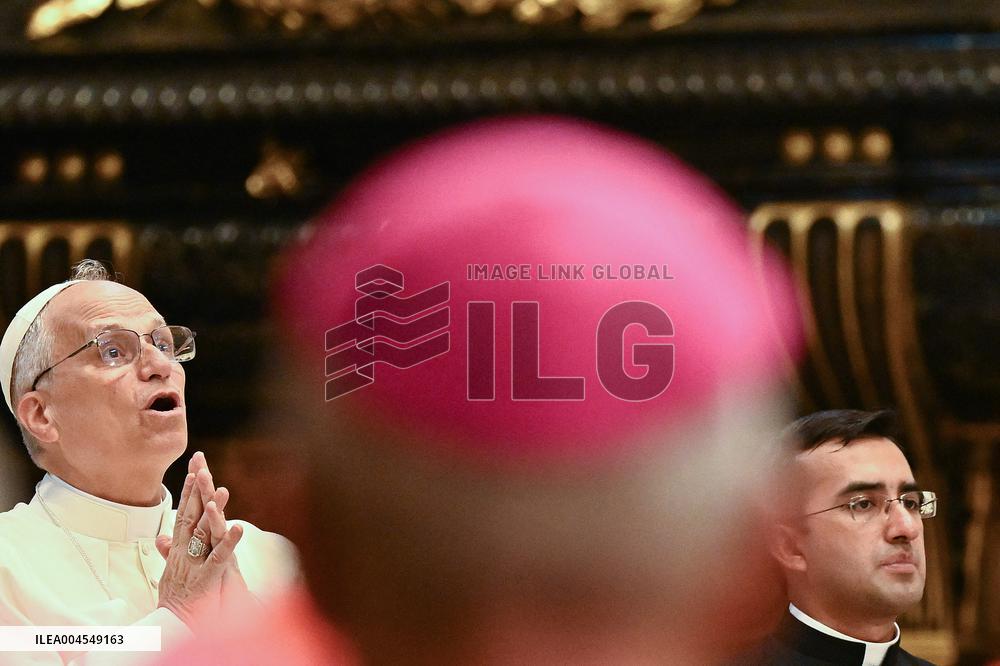 Pope Leo XIV Leads a Meditation as Part of Jubilee of Bishops - Vatican