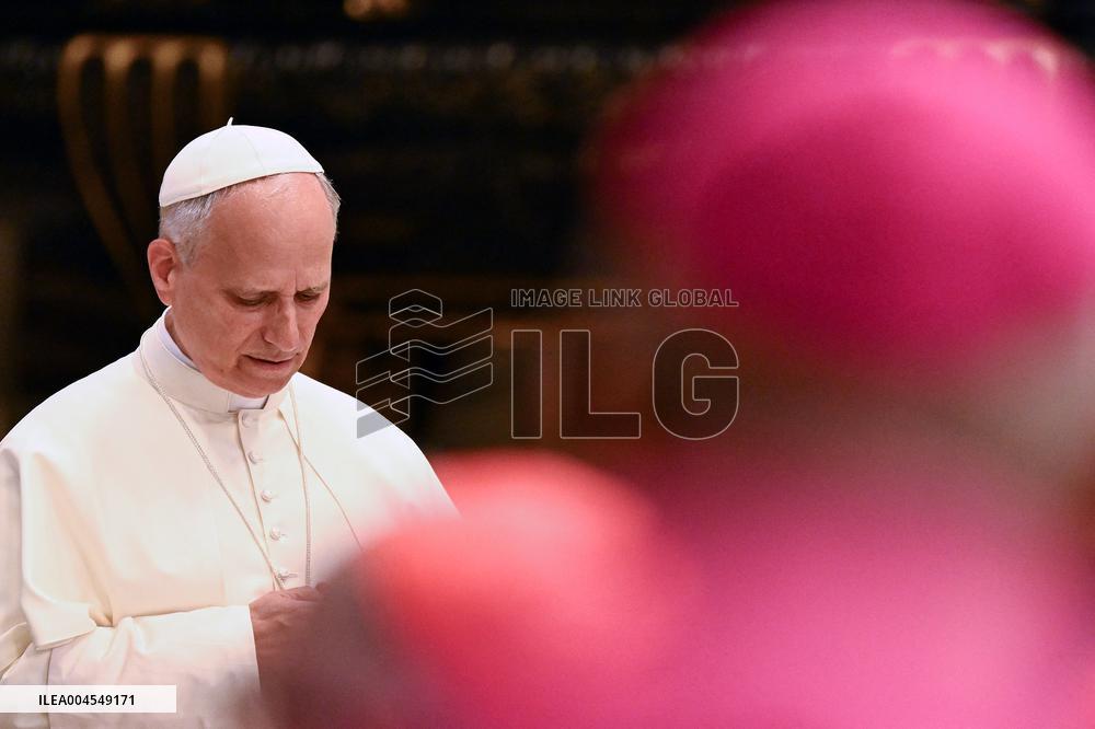 Pope Leo XIV Leads a Meditation as Part of Jubilee of Bishops - Vatican
