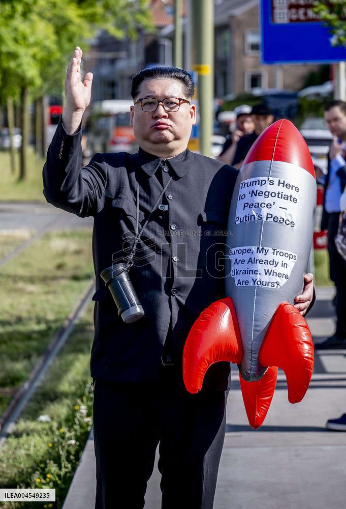 Kim Jong-un Lookalike at The NATO Summit - The Hague
