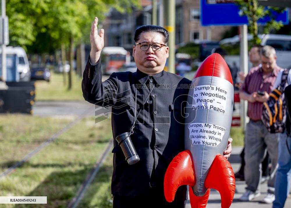 Kim Jong-un Lookalike at The NATO Summit - The Hague