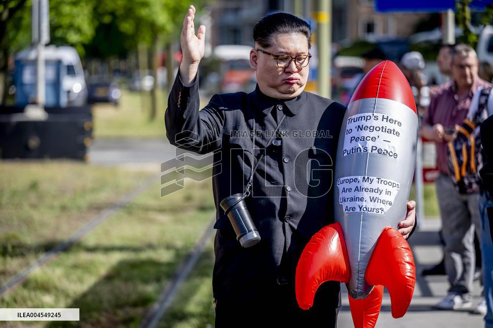 Kim Jong-un Lookalike at The NATO Summit - The Hague