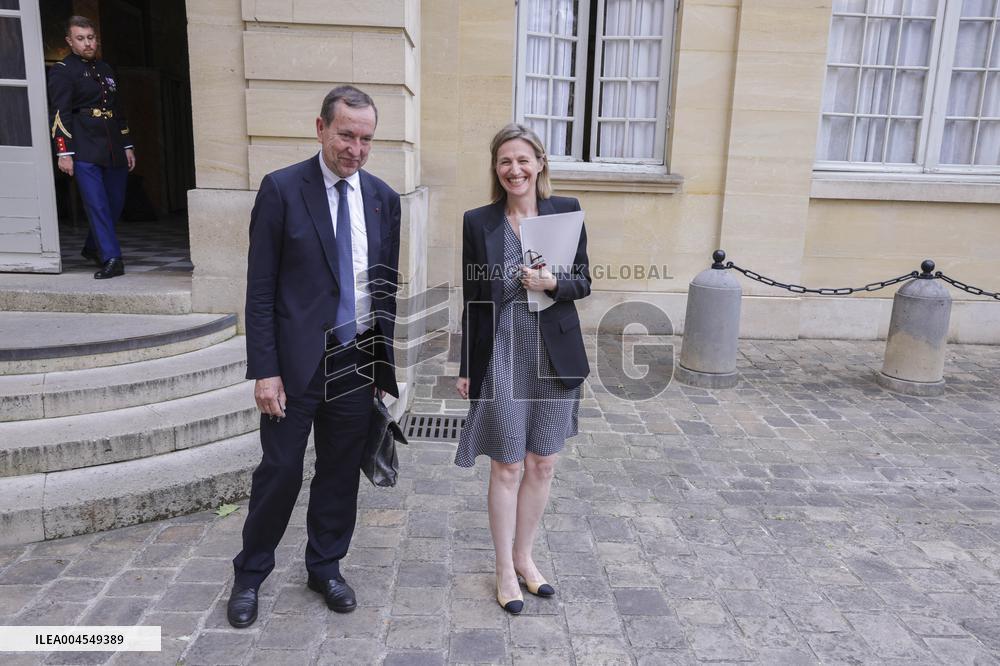 PM Bayrou Press Conference At Hotel De Matignon - Paris