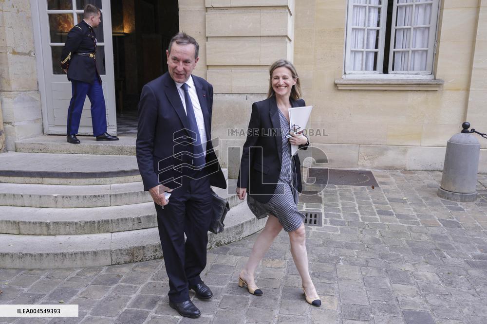 PM Bayrou Press Conference At Hotel De Matignon - Paris