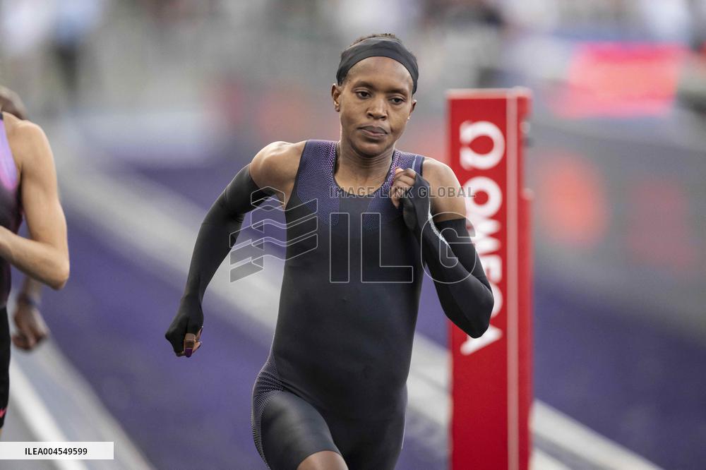 Kenya's Faith Kipyegon during the "Breaking4" event - Paris