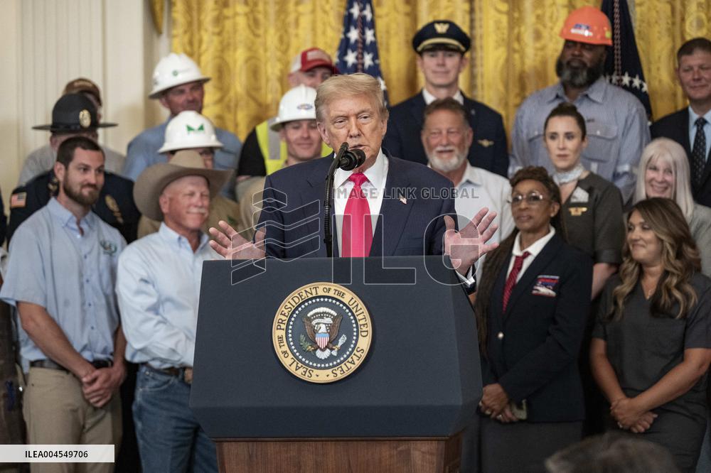 President Donald Trump hosts "One, Big, Beatuiful Event" in Washington, DC