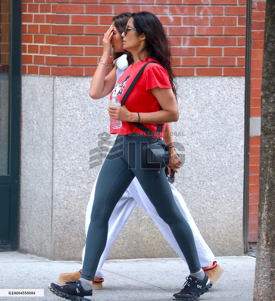 Padma Lakshmi With Her Daughter Out - NYC