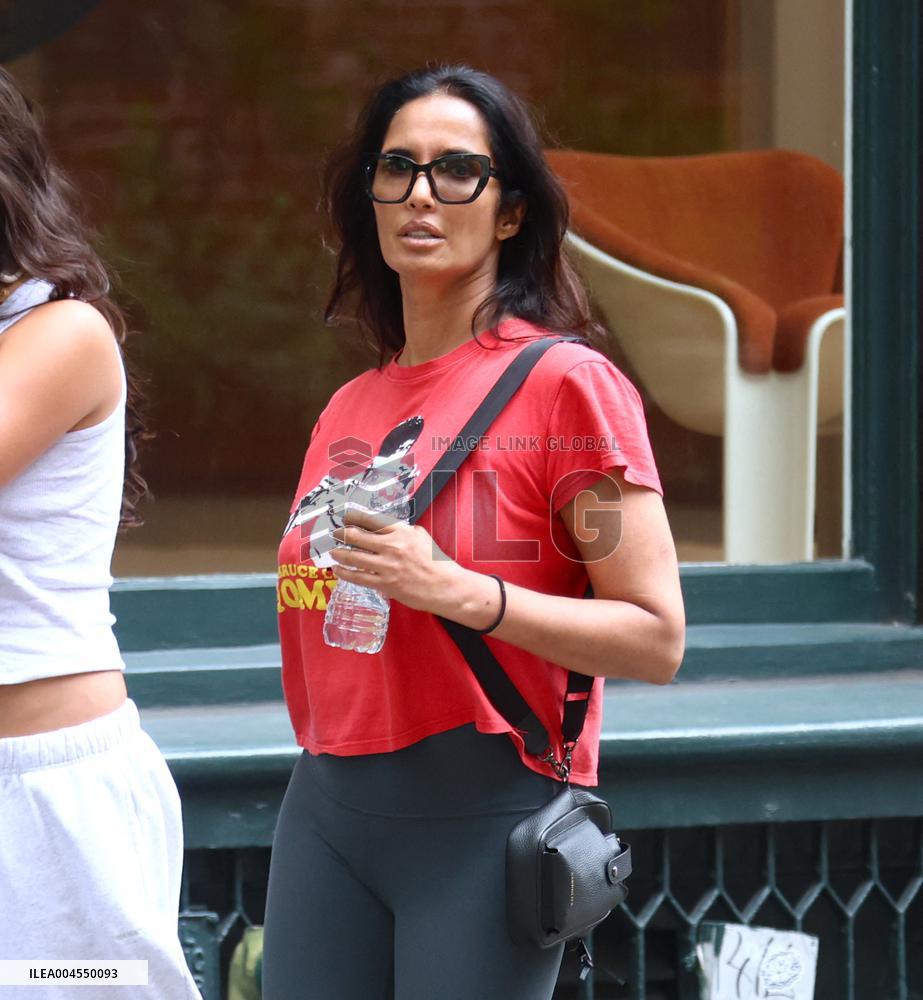 Padma Lakshmi With Her Daughter Out - NYC