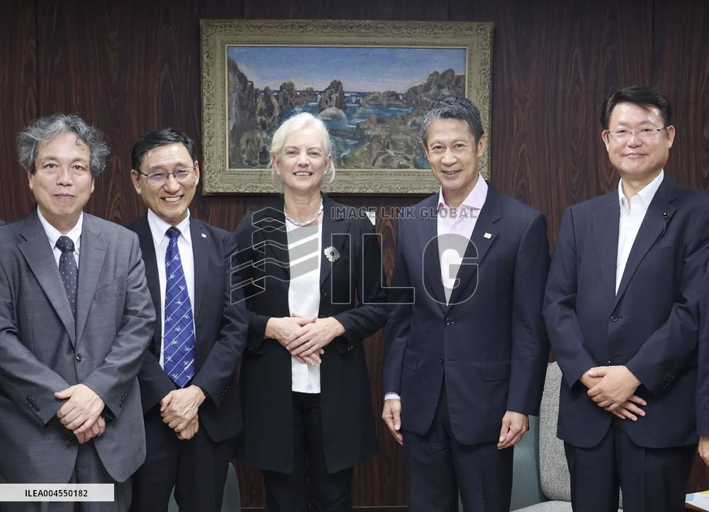 Anti-nuke international group head in Hiroshima