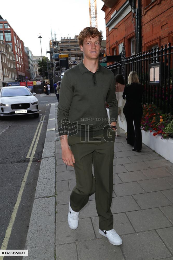 Gucci Hosts Star-Studded Dinner honouring Jannik Sinner - London