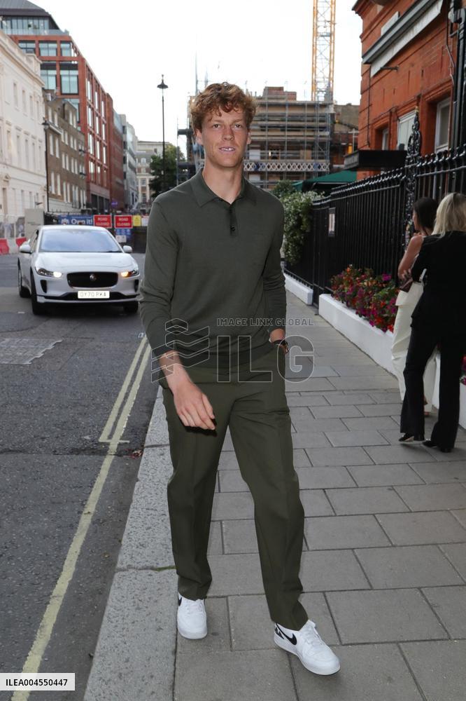 Gucci Hosts Star-Studded Dinner honouring Jannik Sinner - London