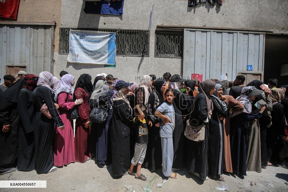 Food Assistance Distribution Point - Gaza