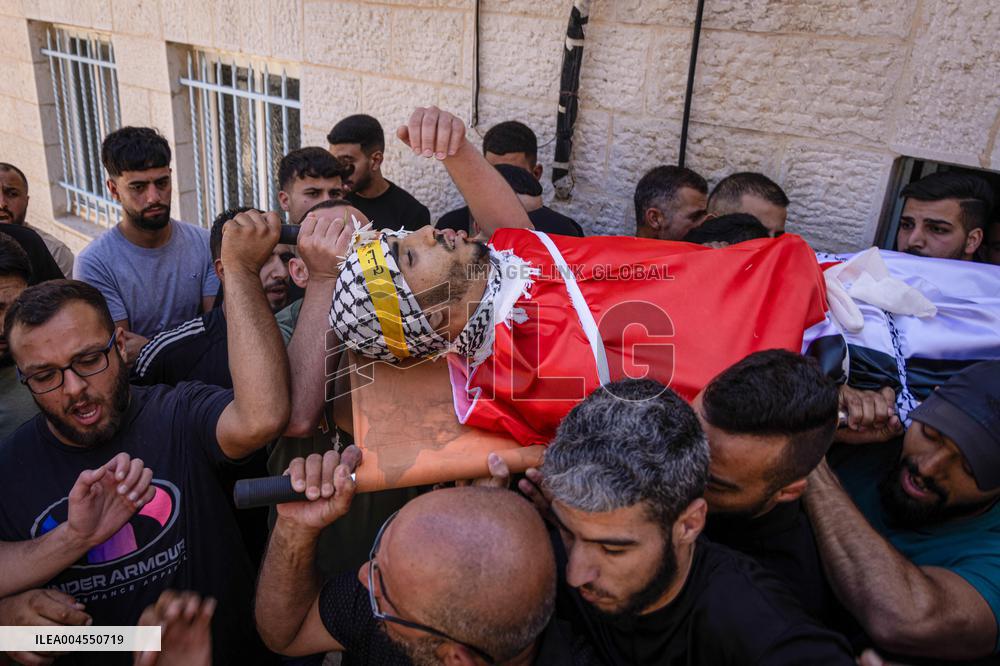 Funeral of Three Palestinians - West Bank