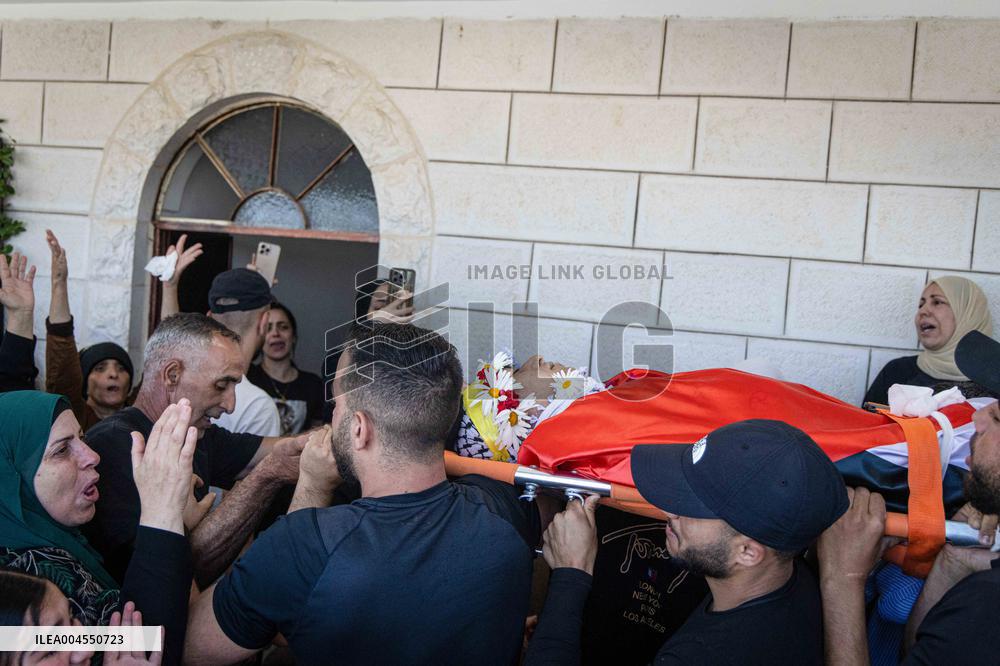 Funeral of Three Palestinians - West Bank