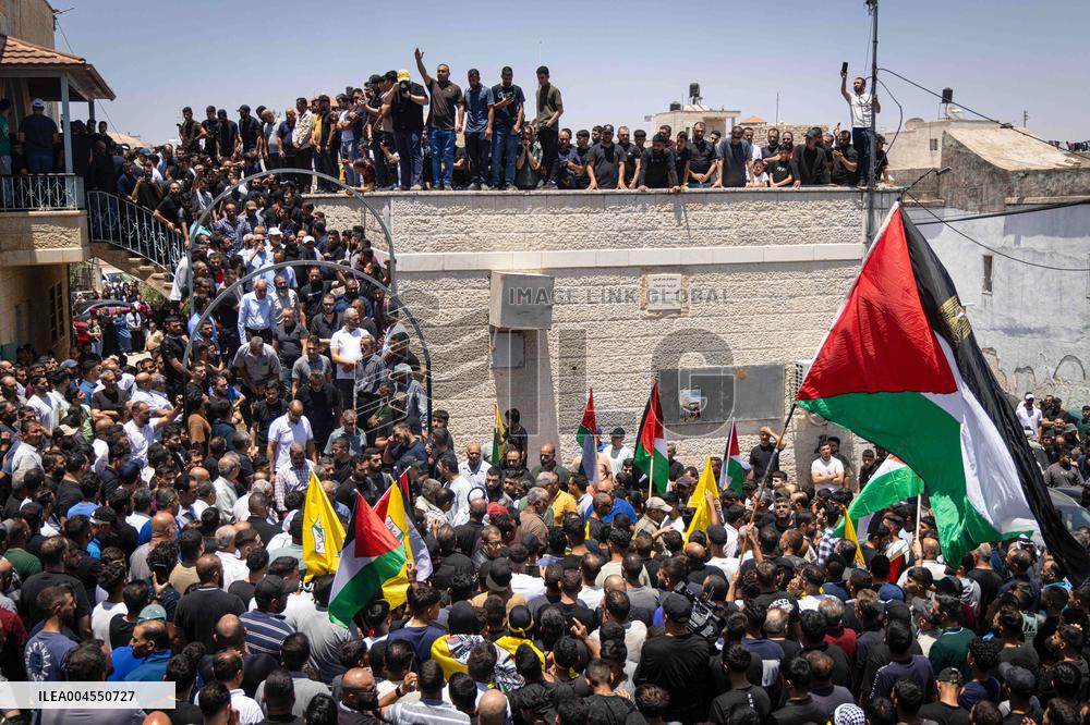 Funeral of Three Palestinians - West Bank