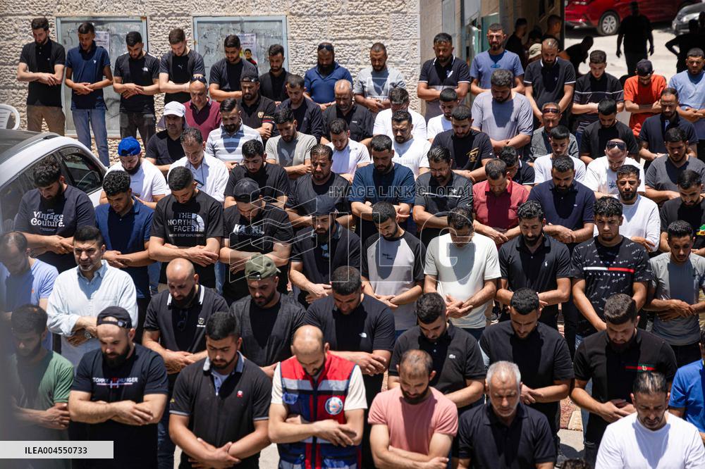 Funeral of Three Palestinians - West Bank