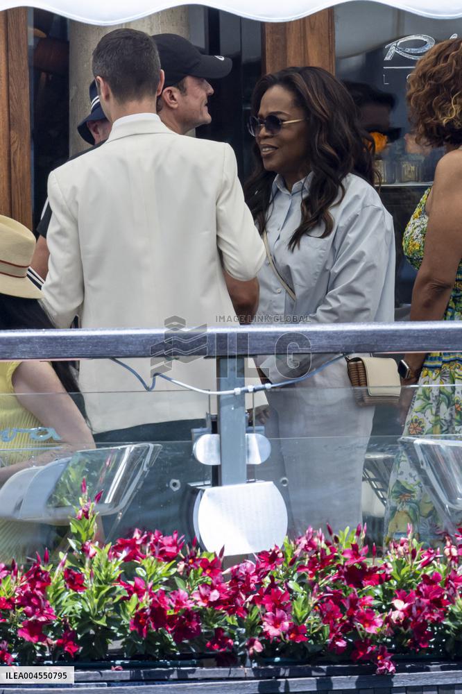 Chris Jenner, Orlando Bloom And Oprah Winfrey At Gritti Hotel - Venice