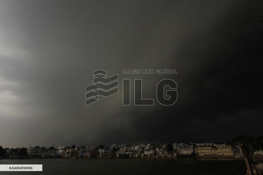 Monsoon Rain Clouds Illustrations - India