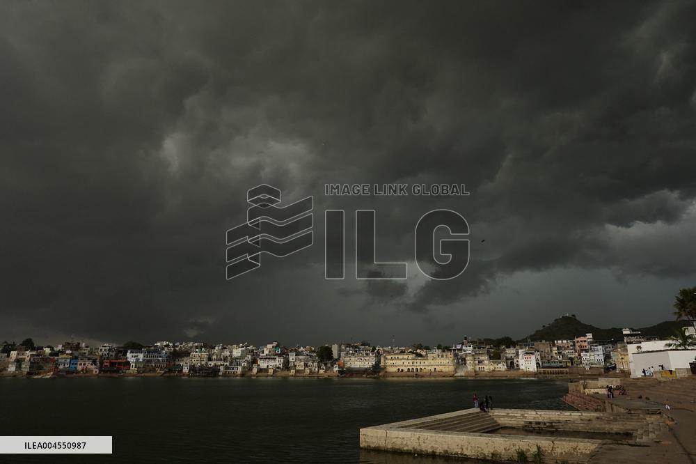 Monsoon Rain Clouds Illustrations - India