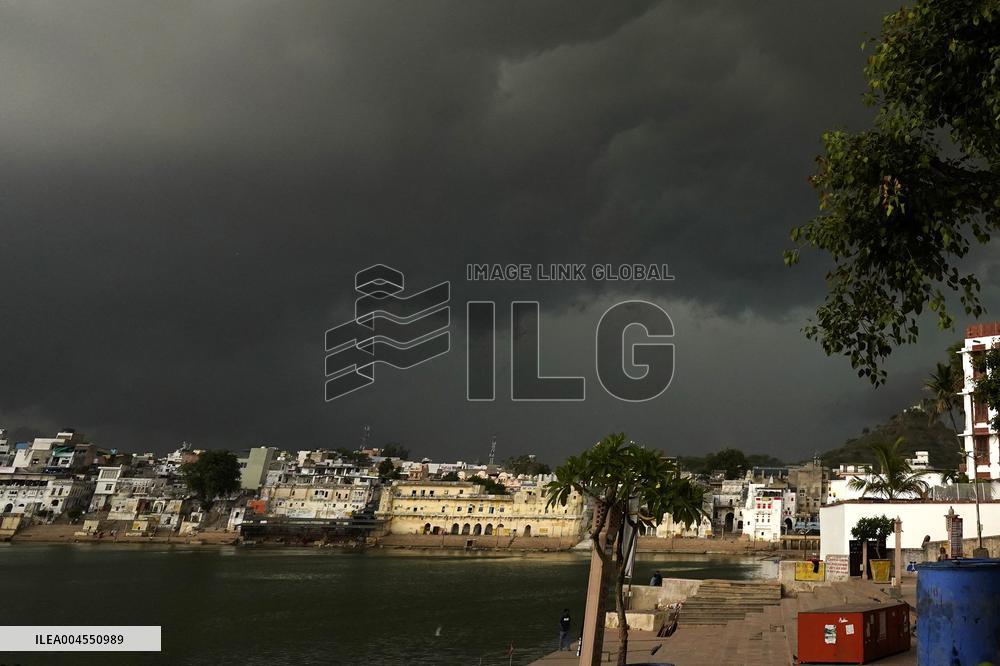 Monsoon Rain Clouds Illustrations - India