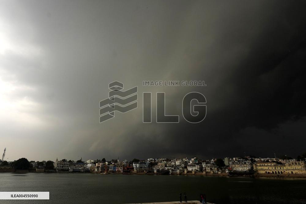 Monsoon Rain Clouds Illustrations - India