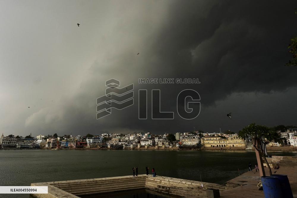 Monsoon Rain Clouds Illustrations - India