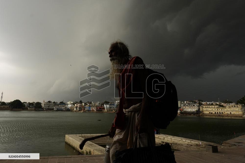 Monsoon Rain Clouds Illustrations - India