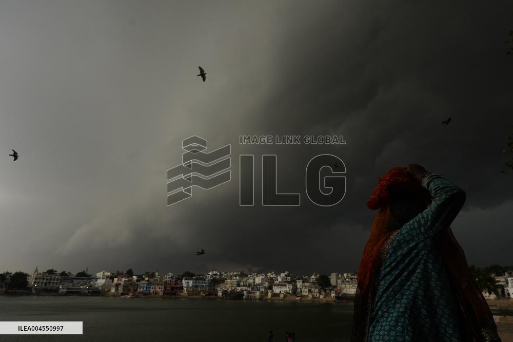 Monsoon Rain Clouds Illustrations - India