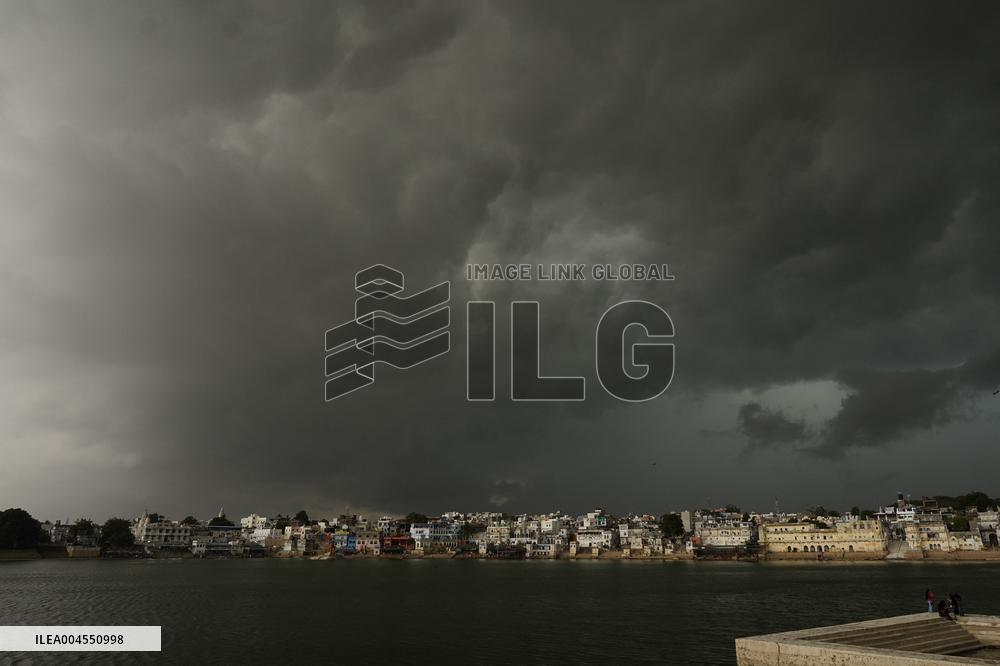 Monsoon Rain Clouds Illustrations - India