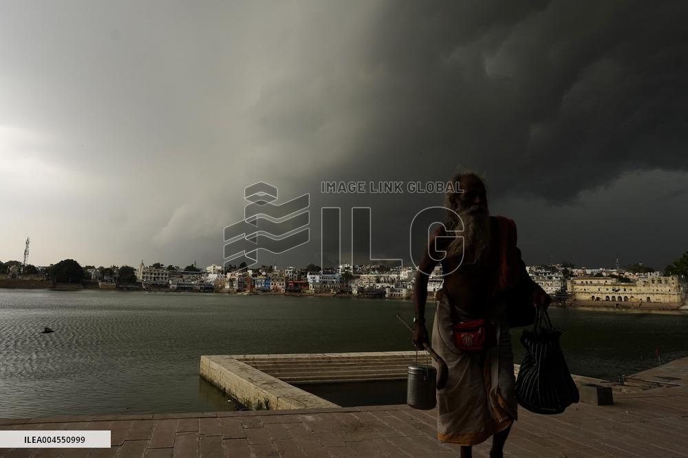 Monsoon Rain Clouds Illustrations - India