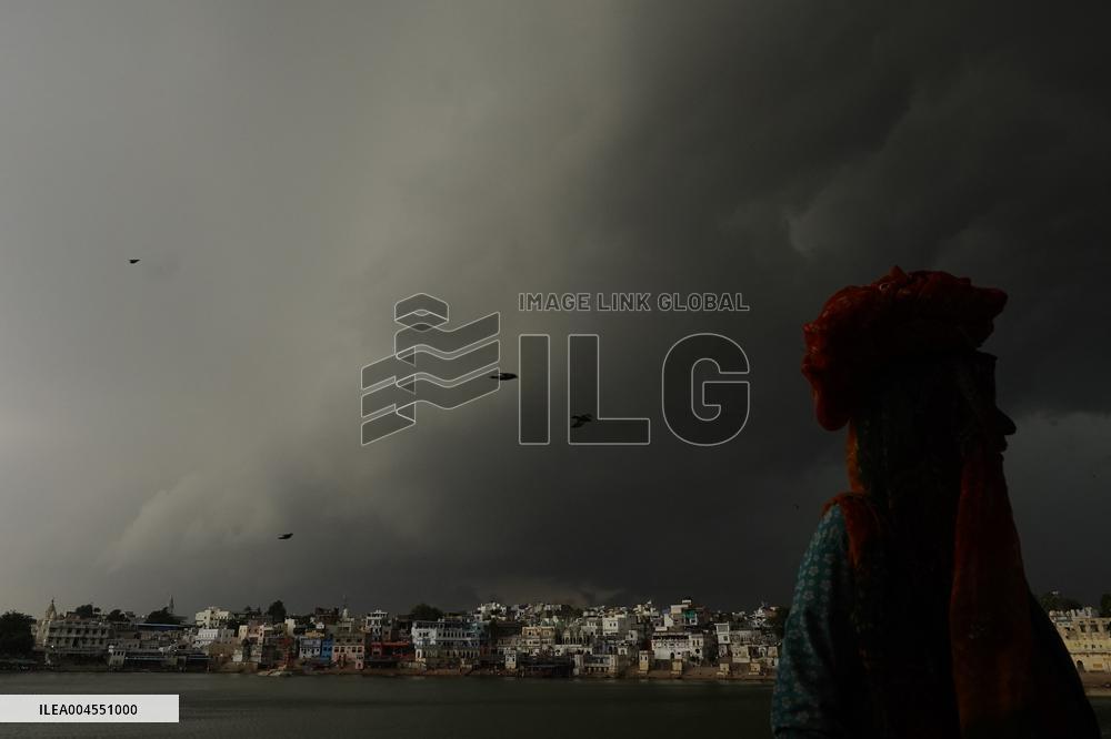 Monsoon Rain Clouds Illustrations - India