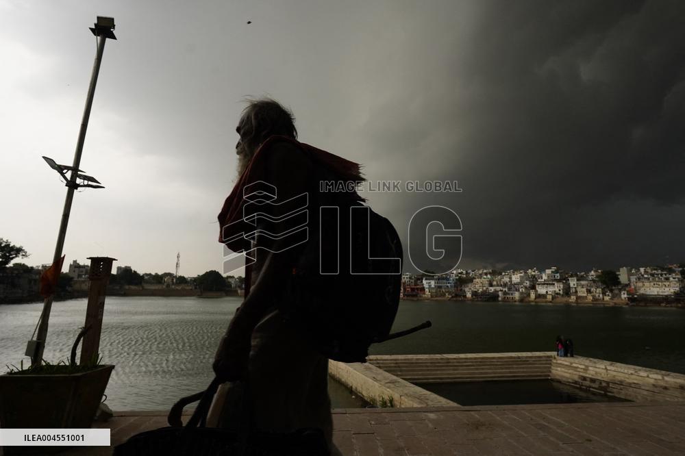 Monsoon Rain Clouds Illustrations - India