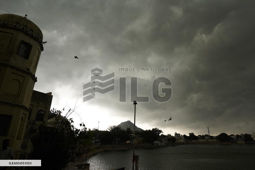 Monsoon Rain Clouds Illustrations - India