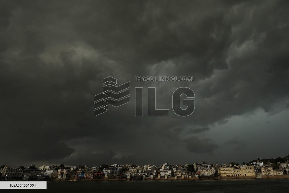 Monsoon Rain Clouds Illustrations - India