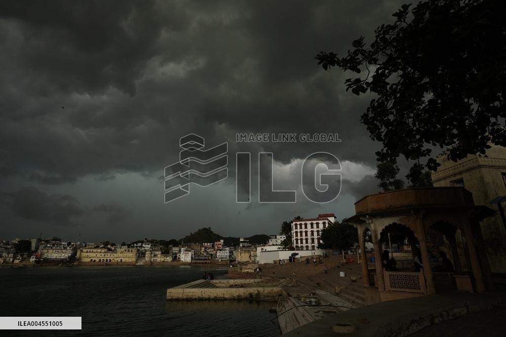 Monsoon Rain Clouds Illustrations - India