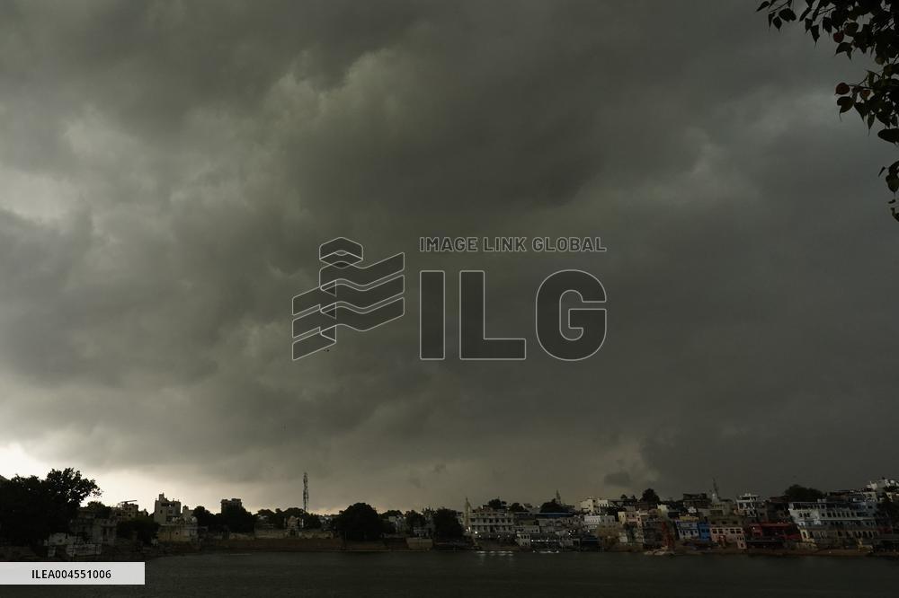 Monsoon Rain Clouds Illustrations - India